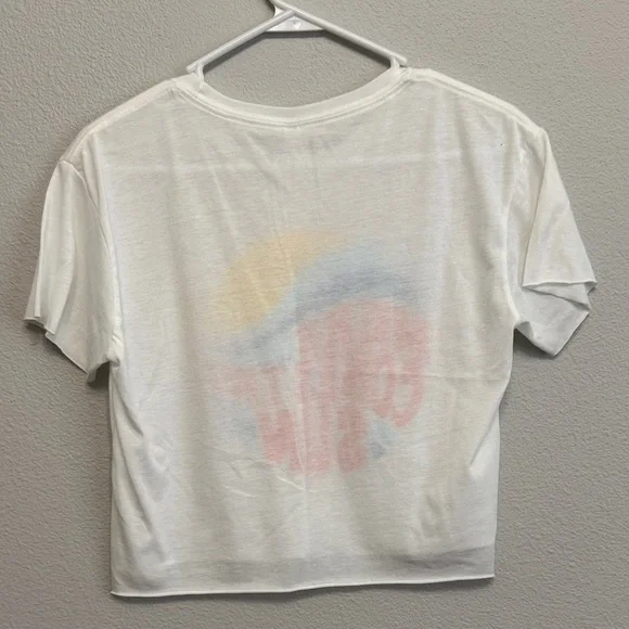 Next Level Apparel White Tee with Sun and Waves Graphic - Picture 3 of 3
